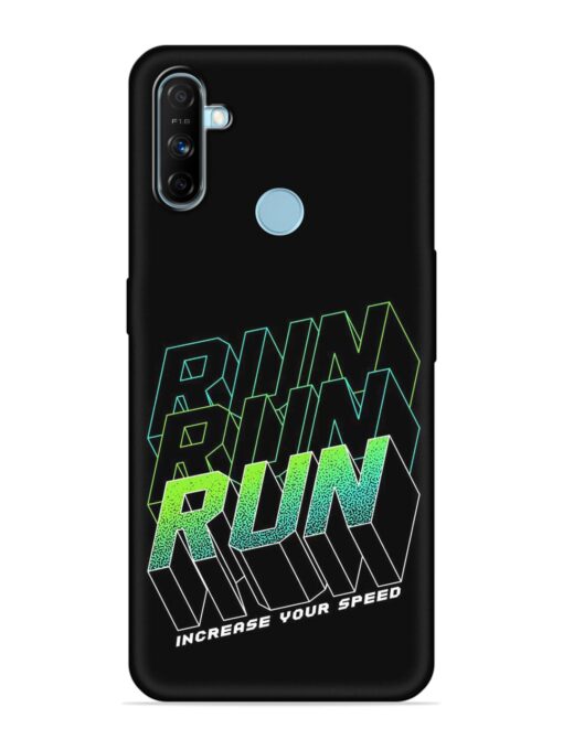 Run Embossed Soft Silicone Case for Realme Narzo 20A Zapvi