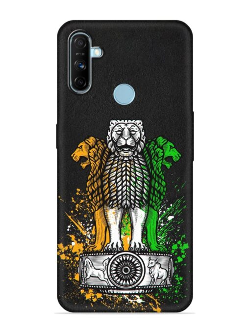 Pillars Of Ashoka Embossed Soft Silicone Case for Realme Narzo 20A Zapvi