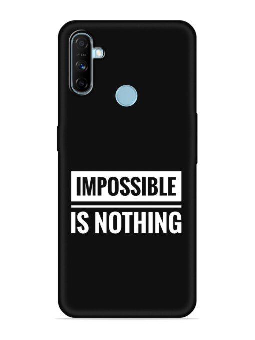 Impossible Is Nothing Embossed Soft Silicone Case for Realme Narzo 20A Zapvi