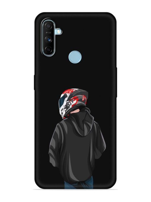 Motorcycle Rider Embossed Soft Silicone Case for Realme Narzo 20A Zapvi