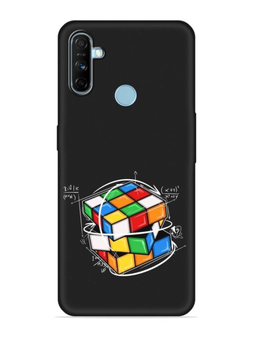 Cubik Vector Embossed Soft Silicone Case for Realme Narzo 20A Zapvi