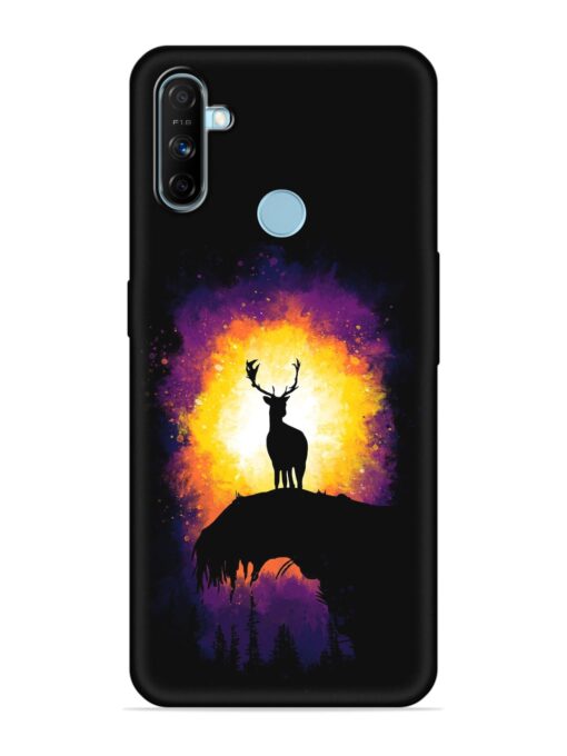 Elk Animal Art Embossed Soft Silicone Case for Realme Narzo 20A Zapvi