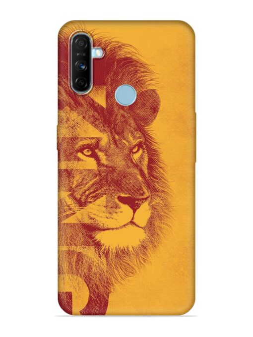 Gold Lion Crown Art Embossed Soft Silicone Case for Realme Narzo 20A Zapvi