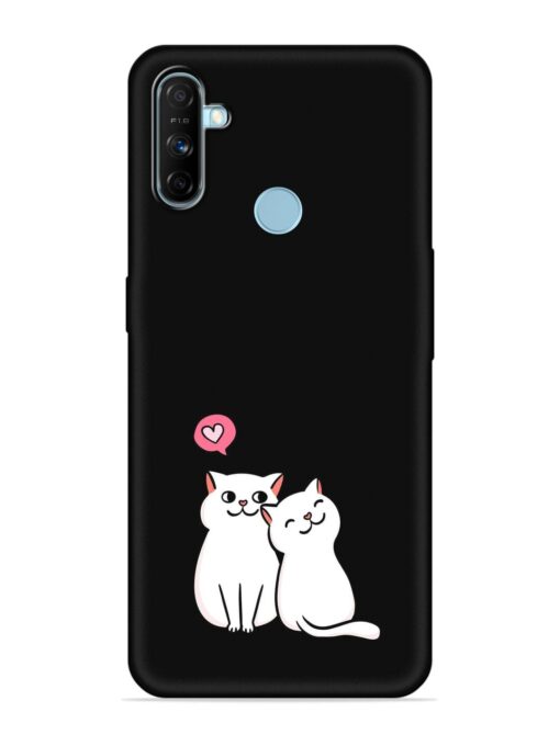 Cute Loving Cats Embossed Soft Silicone Case for Realme Narzo 20A Zapvi