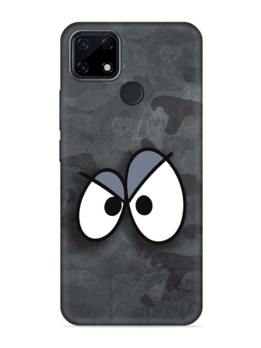 Big Eyes Night Mode Embossed Soft Silicone Case for Realme Narzo 30A Zapvi