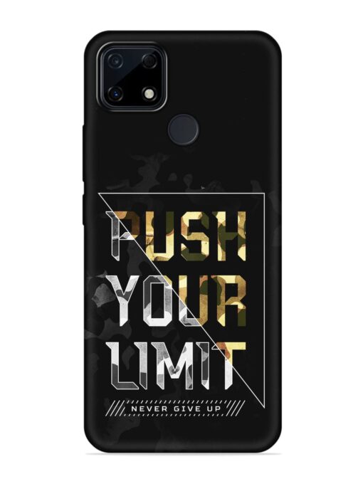 Push Your Limits Embossed Soft Silicone Case for Realme Narzo 30A Zapvi