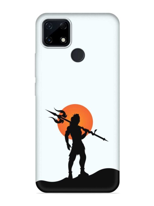 Lord Mahadev Trendy Embossed Soft Silicone Case for Realme Narzo 30A Zapvi