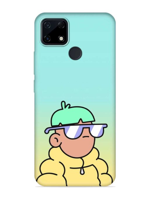 Doodles Cool Character Embossed Soft Silicone Case for Realme Narzo 30A Zapvi