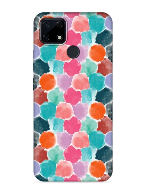 Colorful Seamless Pattern Embossed Soft Silicone Case for Realme Narzo 30A Zapvi