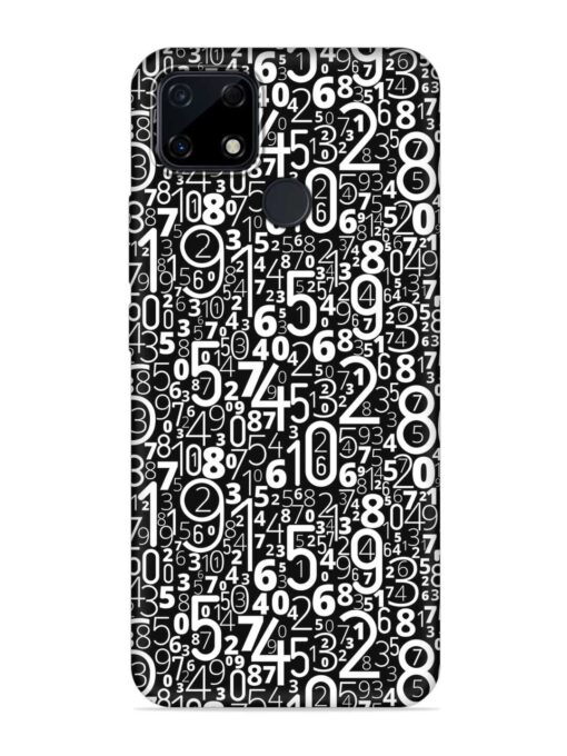 Many Numbers Different Embossed Soft Silicone Case for Realme Narzo 30A Zapvi