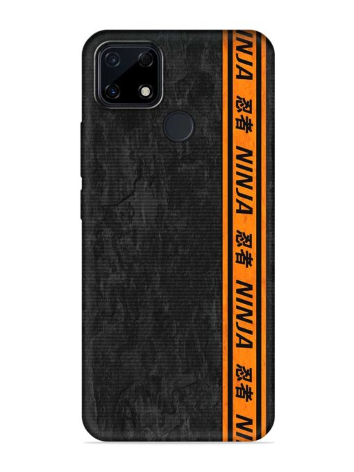 Ninja Srtips Embossed Soft Silicone Case for Realme Narzo 30A Zapvi