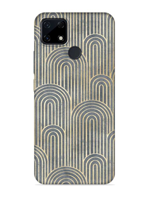 Art Deco Style Embossed Soft Silicone Case for Realme Narzo 30A Zapvi