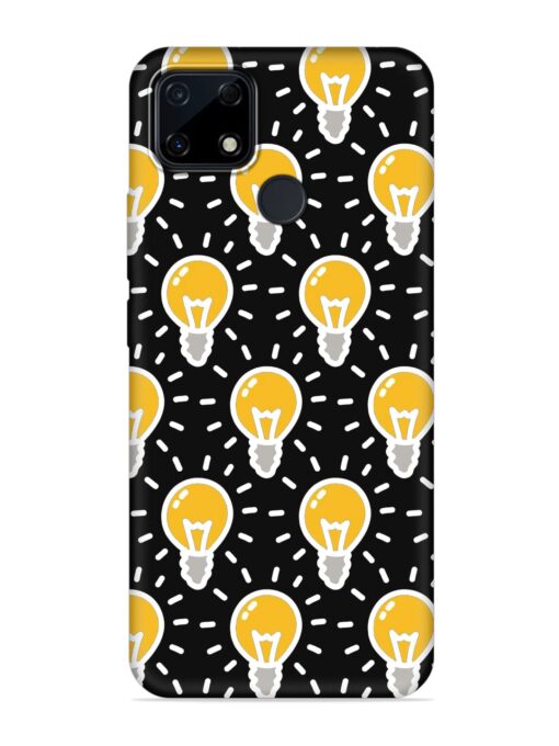 Light Bulb Seamless Embossed Soft Silicone Case for Realme Narzo 30A Zapvi