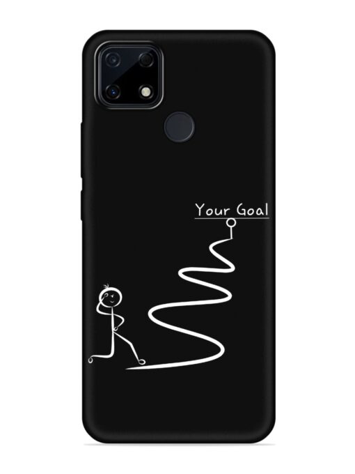 Your Goal Embossed Soft Silicone Case for Realme Narzo 30A Zapvi