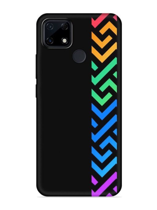 Colorshape Stripes Embossed Soft Silicone Case for Realme Narzo 30A Zapvi