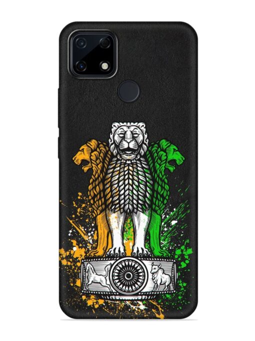 Pillars Of Ashoka Embossed Soft Silicone Case for Realme Narzo 30A Zapvi