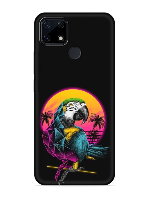 Rad Parrot Embossed Soft Silicone Case for Realme Narzo 30A Zapvi