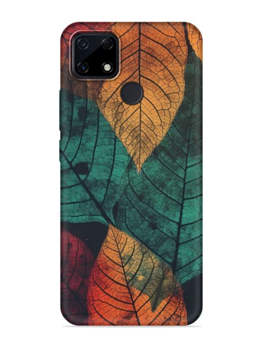 Leaves Artwork Embossed Soft Silicone Case for Realme Narzo 30A Zapvi