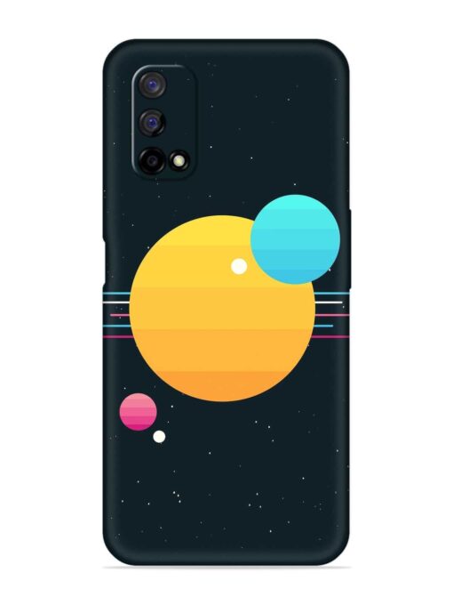 Round Vector Art Embossed Soft Silicone Case for Realme Narzo 30 Pro (5G) Zapvi