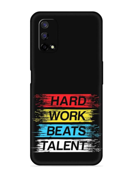 Hard Work Beats Embossed Soft Silicone Case for Realme Narzo 30 Pro (5G) Zapvi