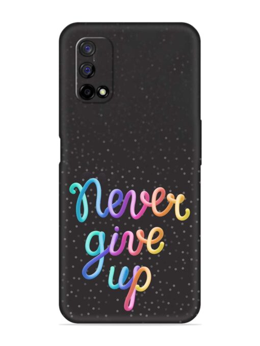 Colorful Stylized Rainbow Embossed Soft Silicone Case for Realme Narzo 30 Pro (5G) Zapvi