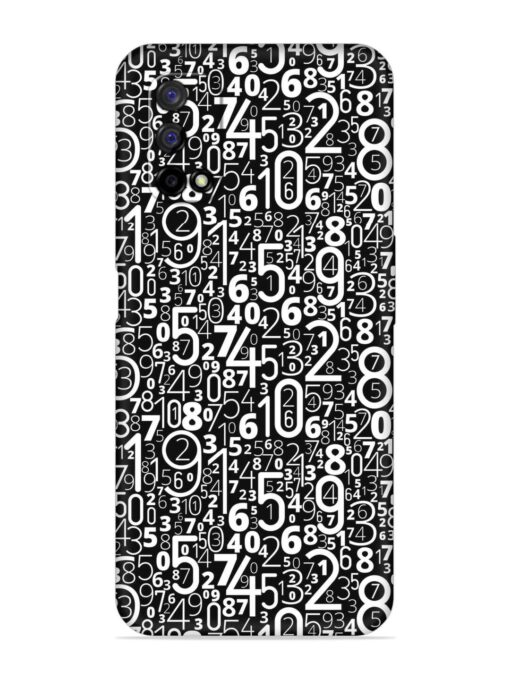 Many Numbers Different Embossed Soft Silicone Case for Realme Narzo 30 Pro (5G) Zapvi