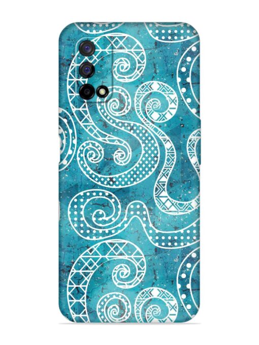 Vintage Curved Seamless Embossed Soft Silicone Case for Realme Narzo 30 Pro (5G) Zapvi