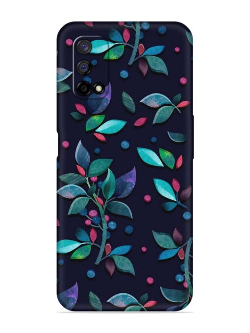 Decorative Watercolor Flower Embossed Soft Silicone Case for Realme Narzo 30 Pro (5G) Zapvi