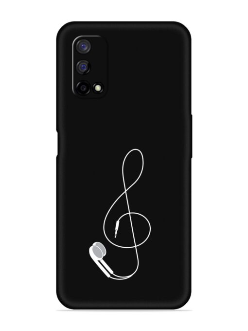 Music Earphone Vector Embossed Soft Silicone Case for Realme Narzo 30 Pro (5G) Zapvi