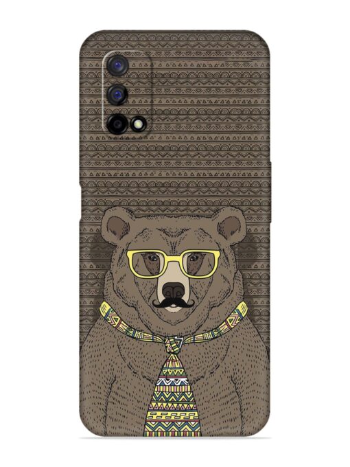 Grizzly Bear Embossed Soft Silicone Case for Realme Narzo 30 Pro (5G) Zapvi