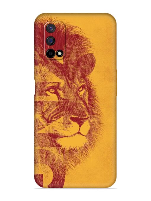 Gold Lion Crown Art Embossed Soft Silicone Case for Realme Narzo 30 Pro (5G) Zapvi