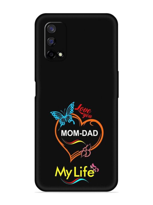 Love You Mom Dad Embossed Soft Silicone Case for Realme Narzo 30 Pro (5G) Zapvi