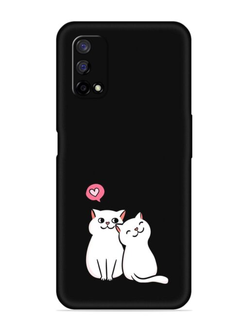 Cute Loving Cats Embossed Soft Silicone Case for Realme Narzo 30 Pro (5G) Zapvi