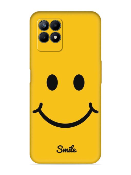 Yellow Smiley Embossed Soft Silicone Case for Realme Narzo 50 (4G) Zapvi