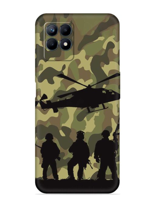 Army Heros Embossed Soft Silicone Case for Realme Narzo 50 (4G) Zapvi