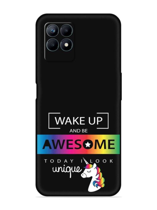 Inspirational Quote Unicorn Embossed Soft Silicone Case for Realme Narzo 50 (4G) Zapvi