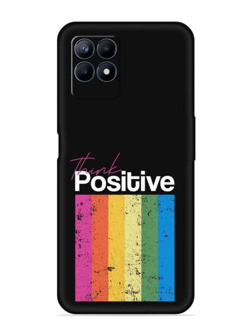 Think Positive Typography Embossed Soft Silicone Case for Realme Narzo 50 (4G) Zapvi