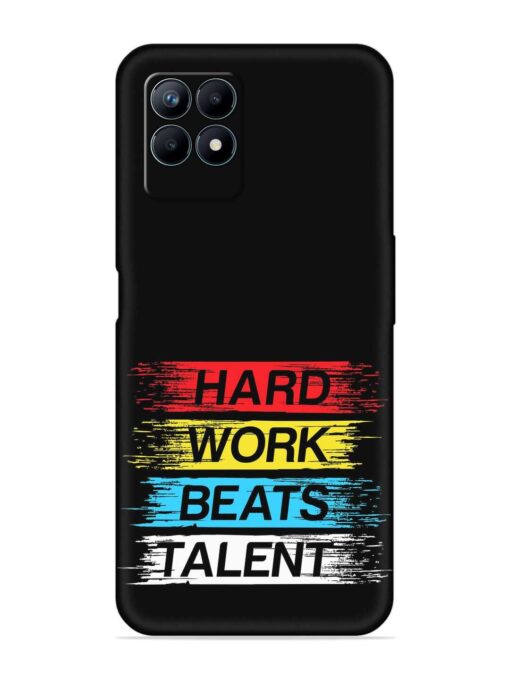 Hard Work Beats Embossed Soft Silicone Case for Realme Narzo 50 (4G) Zapvi