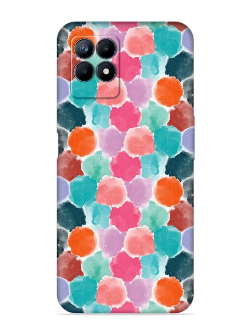 Colorful Seamless Pattern Embossed Soft Silicone Case for Realme Narzo 50 (4G) Zapvi