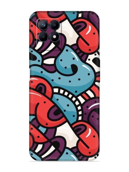 Seamless Backdrop Colorful Embossed Soft Silicone Case for Realme Narzo 50 (4G) Zapvi