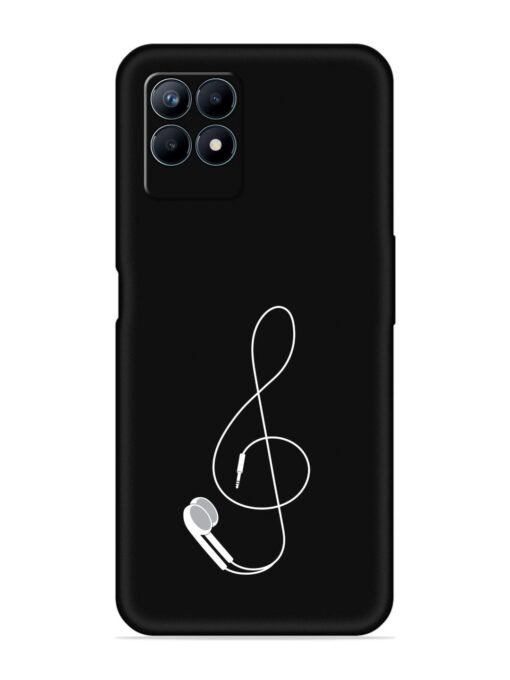 Music Earphone Vector Embossed Soft Silicone Case for Realme Narzo 50 (4G) Zapvi