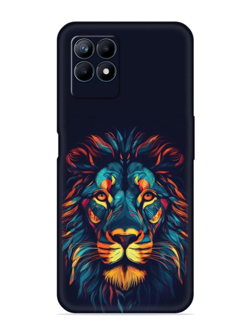 Colorful Lion Embossed Soft Silicone Case for Realme Narzo 50 (4G) Zapvi