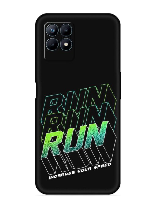 Run Embossed Soft Silicone Case for Realme Narzo 50 (4G) Zapvi