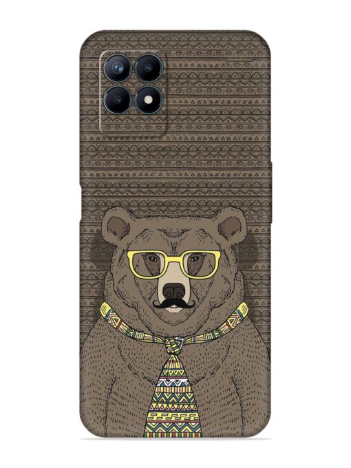 Grizzly Bear Embossed Soft Silicone Case for Realme Narzo 50 (4G) Zapvi