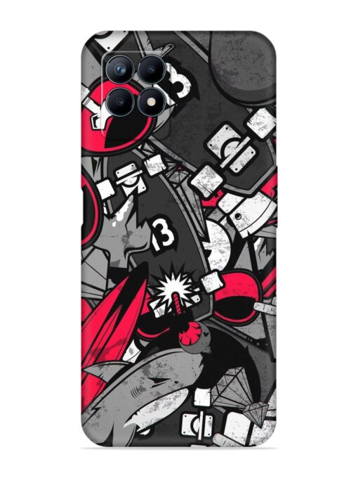 Fictional Doodle Embossed Soft Silicone Case for Realme Narzo 50 (4G) Zapvi