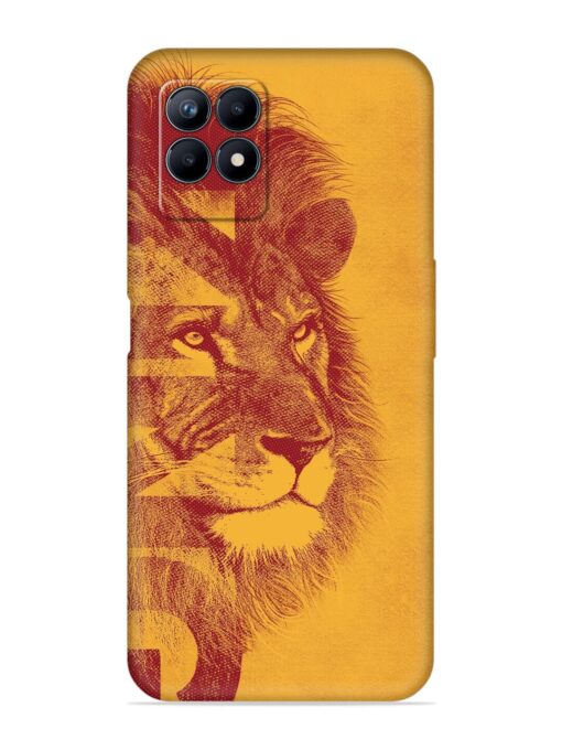 Gold Lion Crown Art Embossed Soft Silicone Case for Realme Narzo 50 (4G) Zapvi