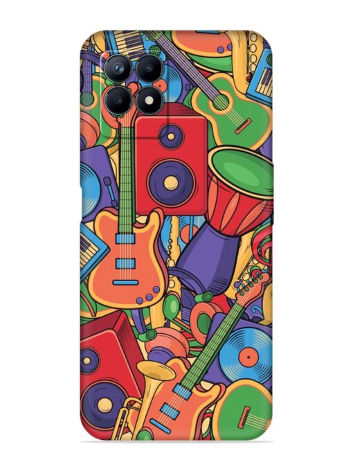 Colorful Music Art Embossed Soft Silicone Case for Realme Narzo 50 (4G) Zapvi