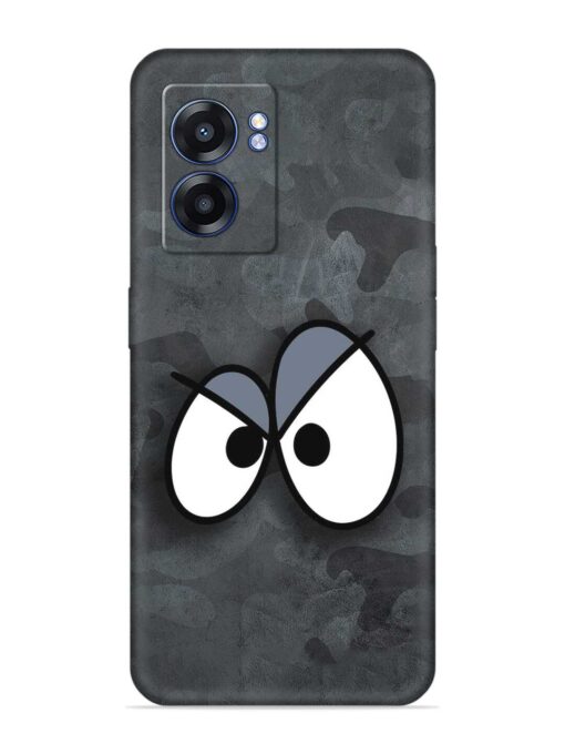 Big Eyes Night Mode Embossed Soft Silicone Case for Realme Narzo 50 (5G) Zapvi