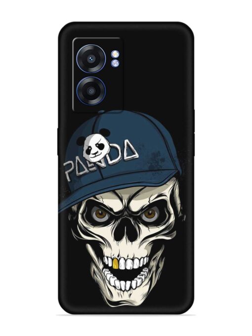 Panda Skull Embossed Soft Silicone Case for Realme Narzo 50 (5G) Zapvi