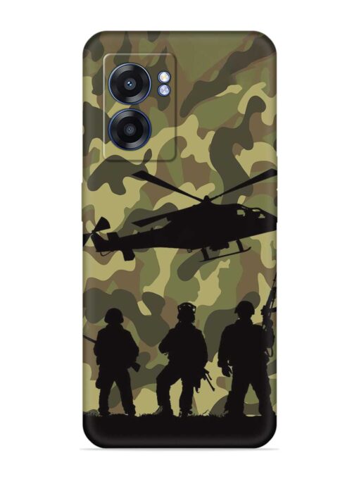 Army Heros Embossed Soft Silicone Case for Realme Narzo 50 (5G) Zapvi